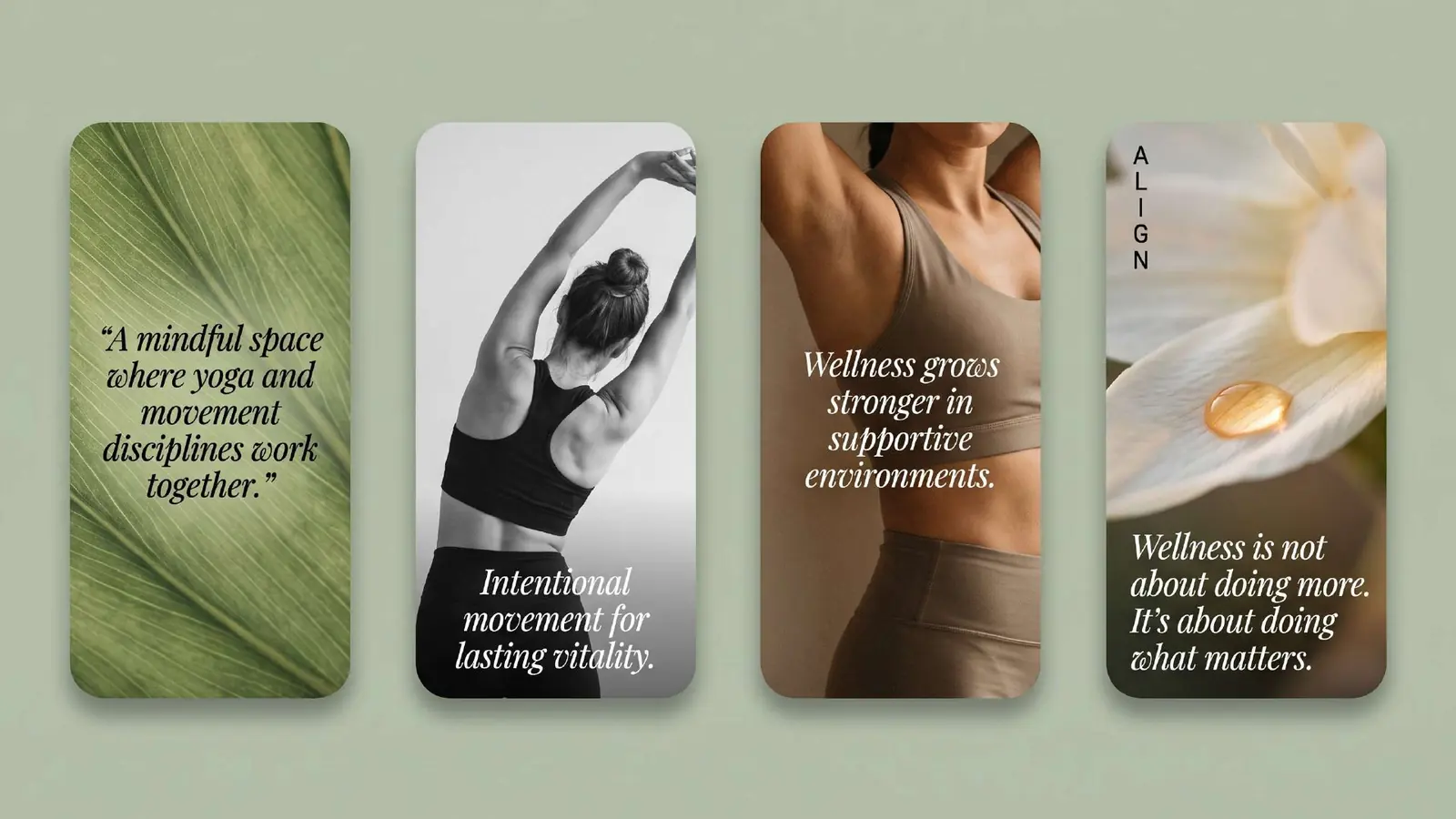 Align social stories with serif quotes
