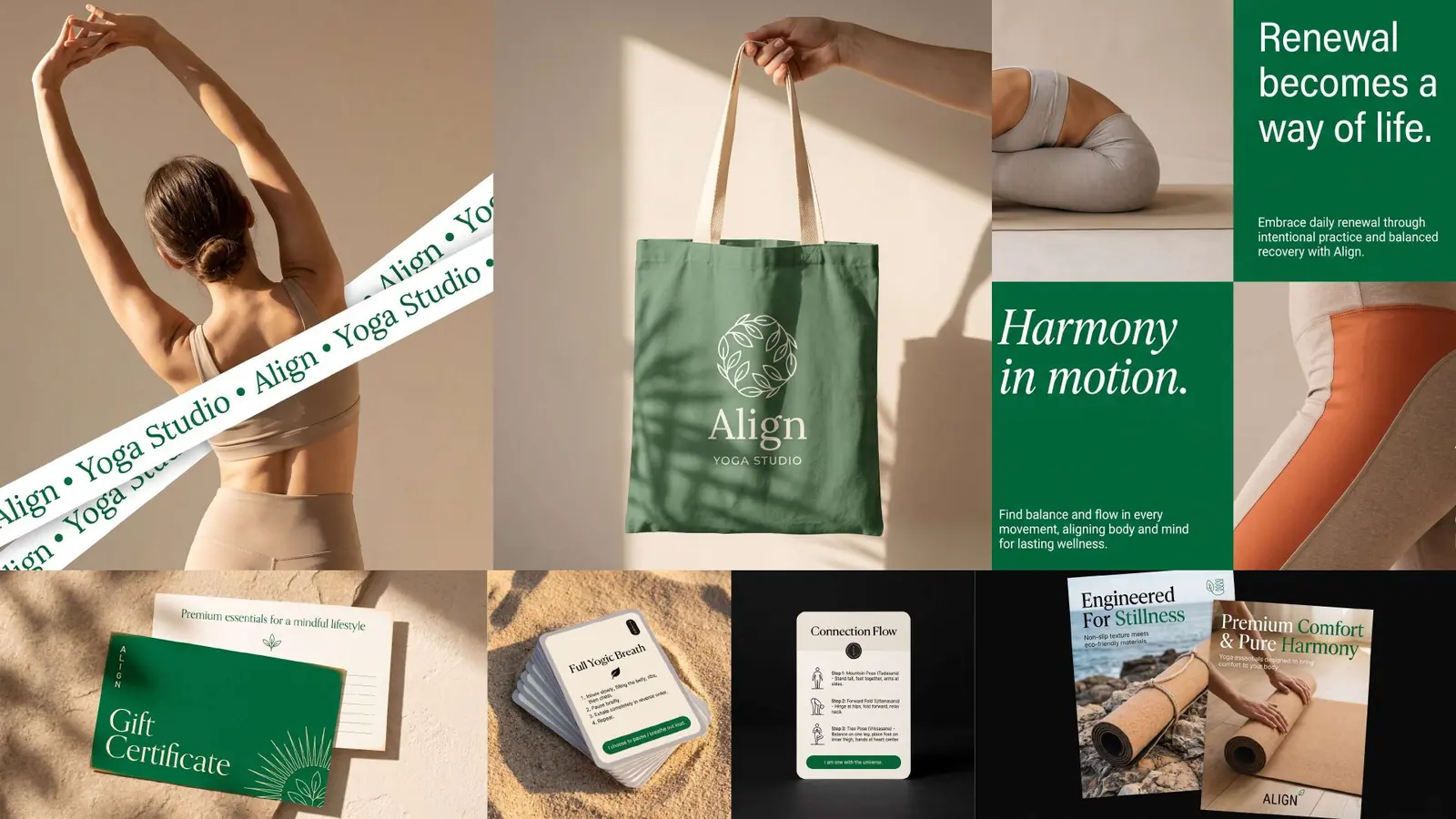 Align tote bag, gift card and practice cards